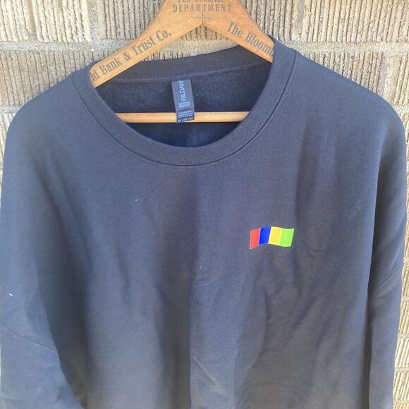 eBay Open 2024 Unisex SWEATSHIRT Gildan Softstyle Midweight Black‎ 2XL New - Picture 1 of 7